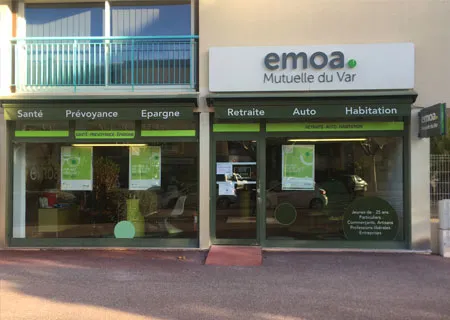 visuel agence EMOA Mutuelle Fréjus